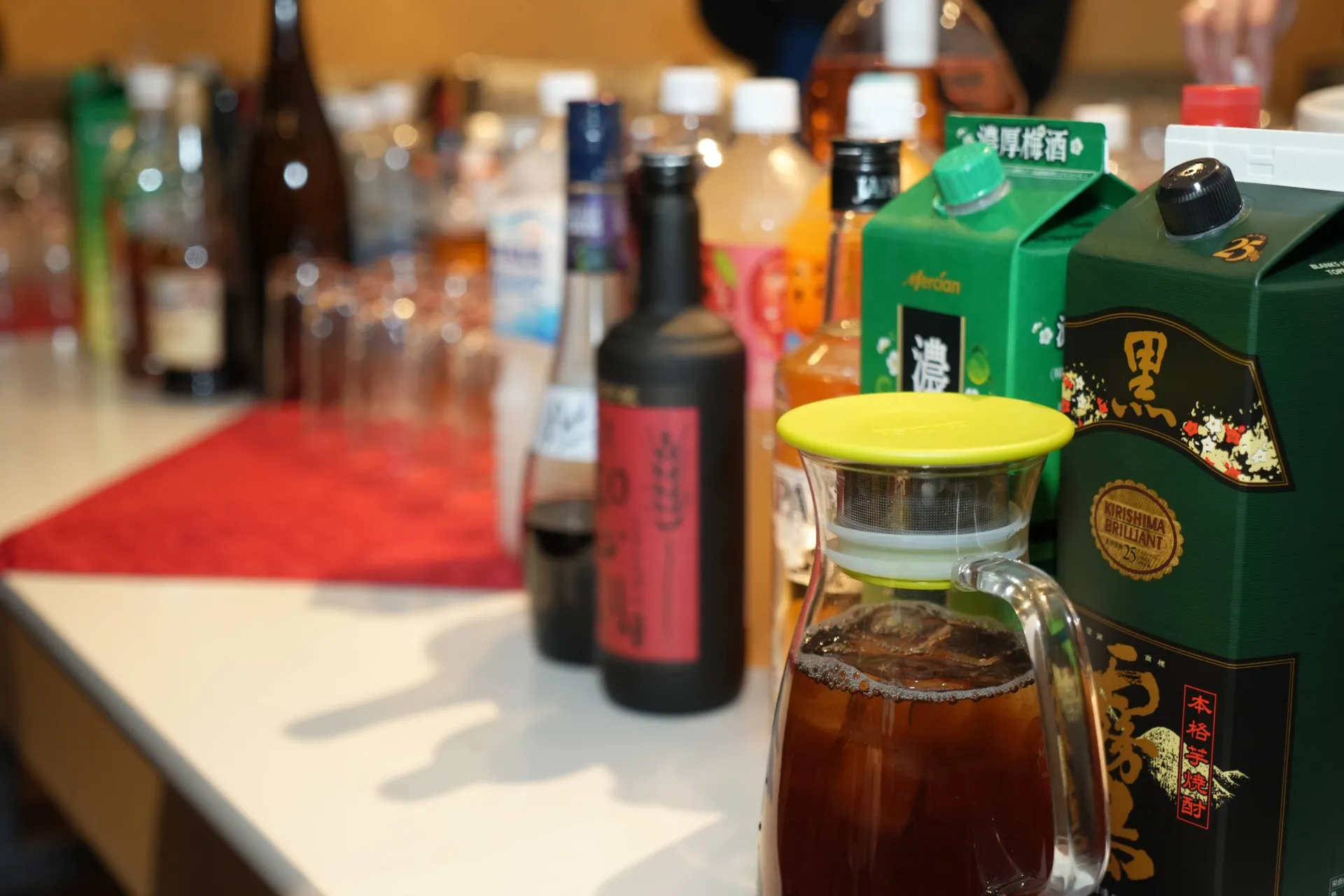 敦煌で取り扱うお飲み物の一例